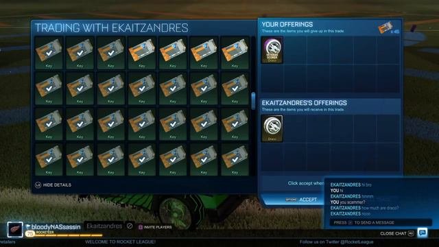 PS4 Scammer Ekaitzandres Rocket League