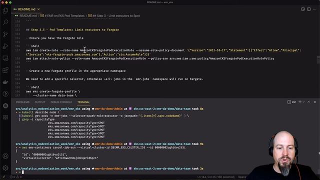 Amazon EMR on EKS - pod templates