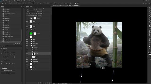 КУНГ ФУ ПАНДА В РЕАЛЬНОЙ ЖИЗНИ!!! Kung Fu Panda Photoshop Speed Art