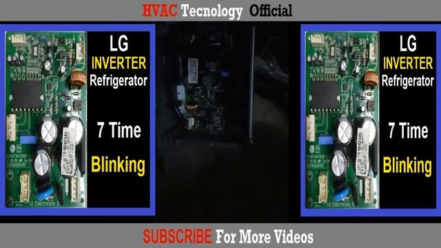Lg inverter freeze pcb LED 7 times blinking solution