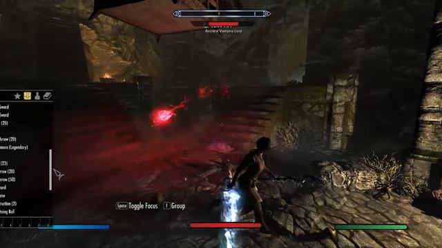 Skyrim LE - (Colorful Magic) Ancient Vampire Lord **Boss Battle**