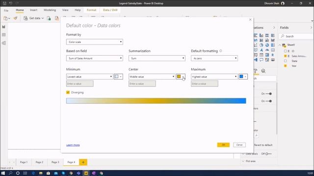 Add Gradient Legend to Power BI Visual