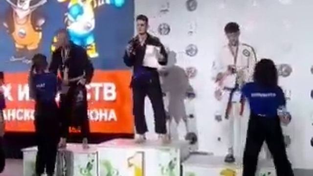 Награждение победителей турнира. Егор Солёнов 1 Место. СК 