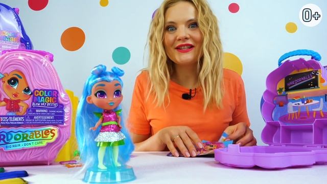 Делай прически для кукол: коллекция кукол Hairdorables Hair Art устроили арт-вечеринку! Игры в кукл