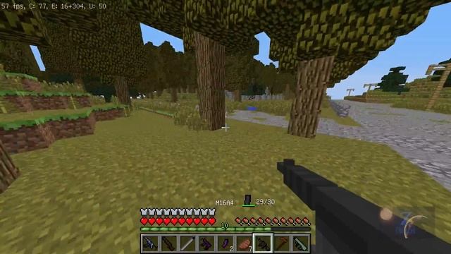 Военная карта в minecraft CUSTOM NPCs: Выжженная Земля №2