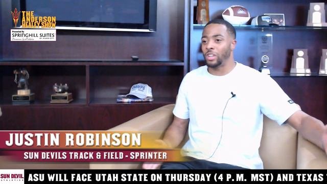 Sun Devil Track  Field All American Justin Robinson on The Anderson Healey Show - 090523