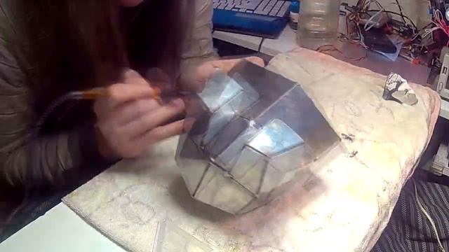 Изготовление нержавеющего носорога с RGB подсветкой внутри