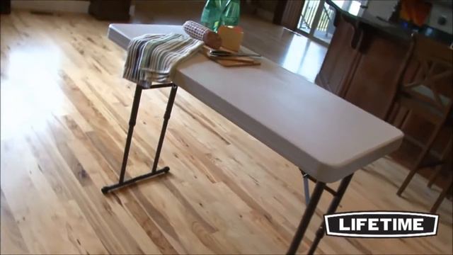 80161 and 80160 Lifetime Adjustable Plastic Fold-up Table