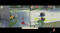 Party Animals split screen with @strawhatchewy