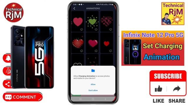 Infinix Note 12 Pro 5G Charging Animation Set Kare How To Set Charging Animation in Infinix Note 12
