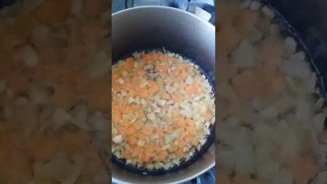 Овощной суп с поджаркой