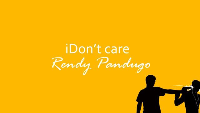 I Don't Care - Rendy Pandugo (Piano Cover by Michael Boy)