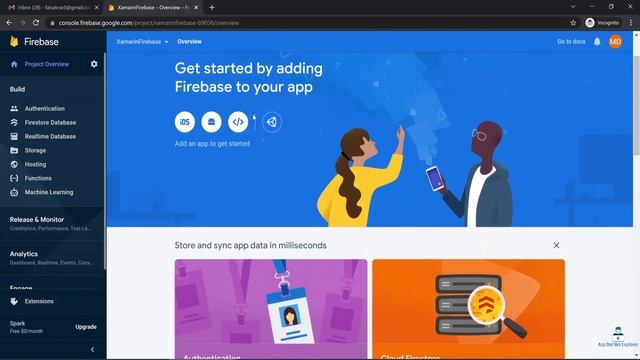 How to Create Firebase Project  Database on Firebase Console  Xamarin.Forms with Fireabse