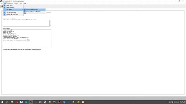 Processing Modflow 8: развитие депрессионной воронки во времени.