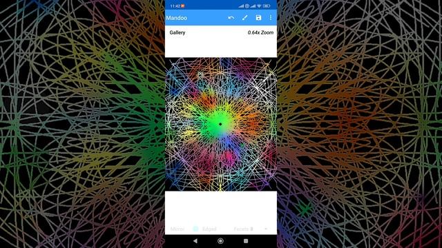M9 - Meditative step by step Mandala drawing with Rainbow Colours on a black background. ASMR relax
