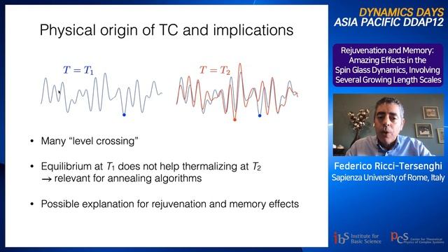 Federico Ricci-Tersenghi: Rejuvenation and Memory: Amazing Effects in the Spin Glass Dynamics,