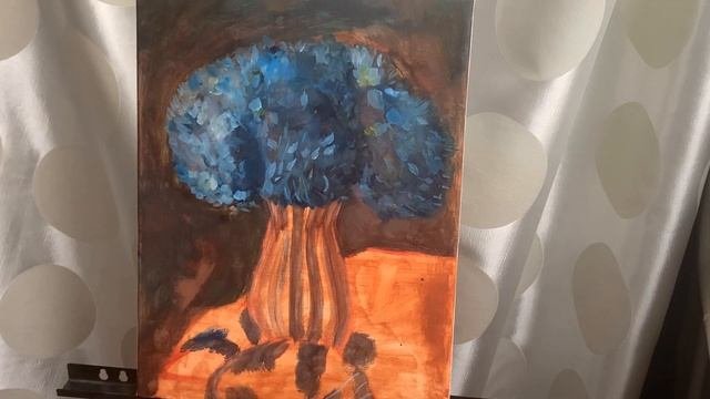 Как писать гортензии? | Пишем маслом | Oil painting time-lapse