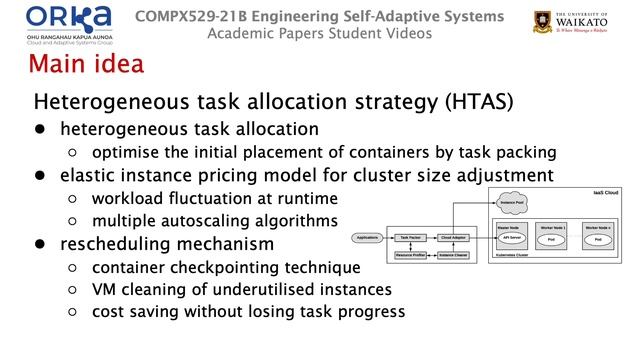 Cost-efficient container orchestration in Kubernetes on heterogeneous resources
