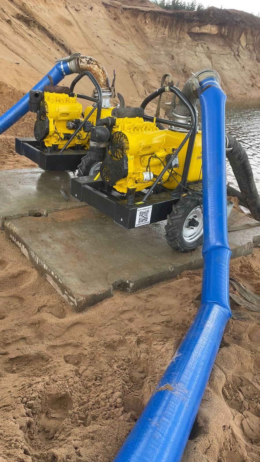 Водопонижение мотопомпами Шторм 6Д