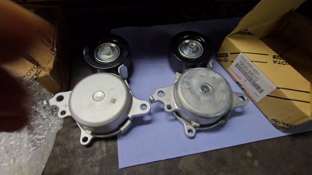 Rav4 50 кузов. Натяжитель ремня контрафакт-оригинал. 16620-24010. Запчасти на заказ. #automobile