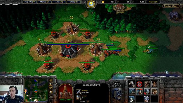 Warcraft 3: Survival Chaos #42 - Tournament Match #2: Calm & Collective