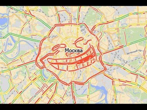 Московские пробки заняли второе место в мире