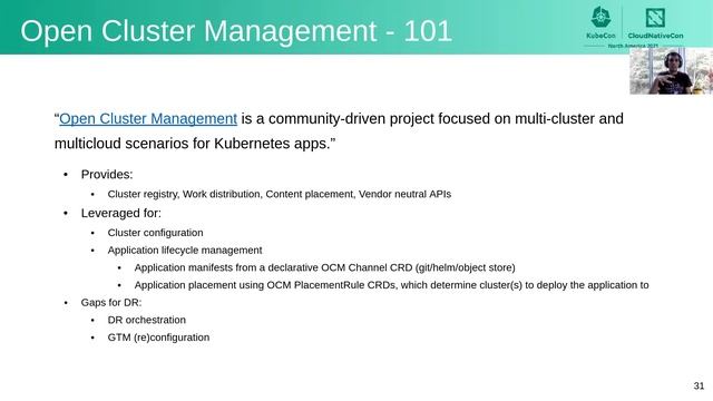 Disaster Recovery of Stateful Applications in a Multi-Cl... Orit Wasserman & Shyamsundar Ranganatha