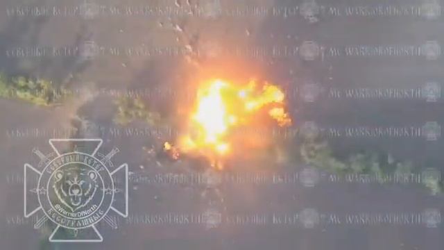 Уничтожение«Ланцет» ещё одной украинской БМ-21 «Град»в Харьковской области.