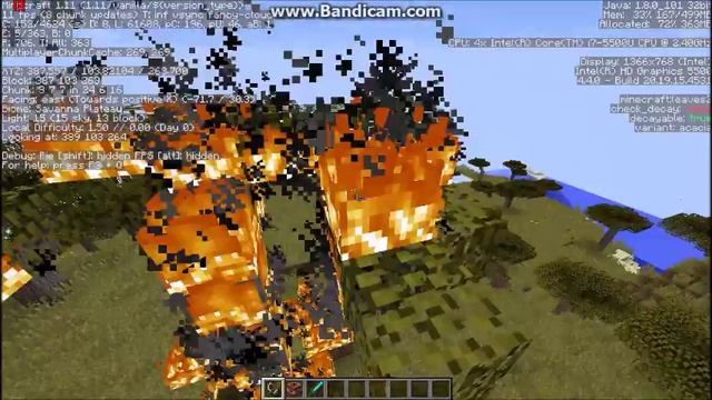 Intel Core i7-5500u (Minecraft) Short Benchmark