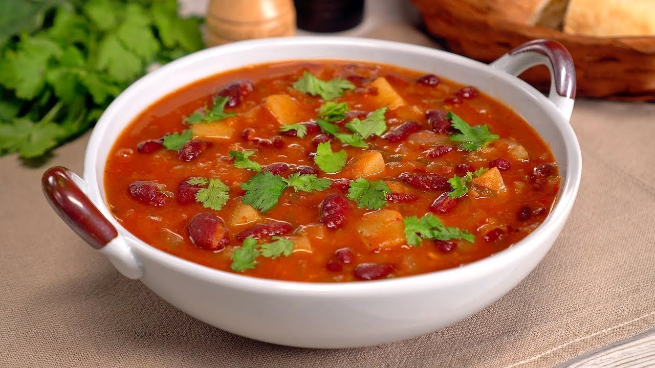 Фасолевый ШЕЧАМАДЫ - необыкновенно вкусный грузинский суп за 35 минут