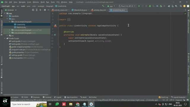 Line Chart Android || Android Studio Java in Hindi