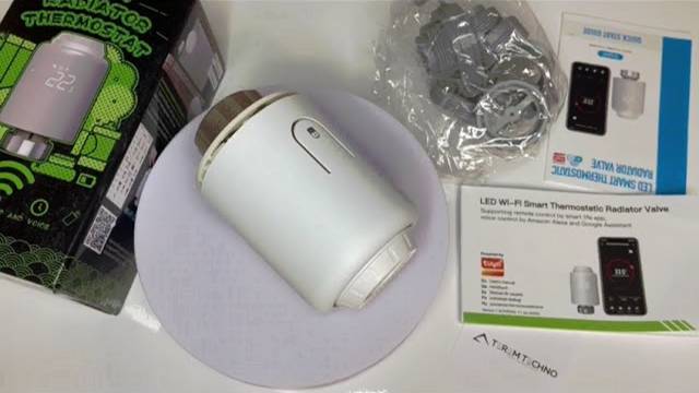 Умный WiFi терморегулятор для радиатора отопления с Алисой  беспроводной термостат TERMO-RAD-бел