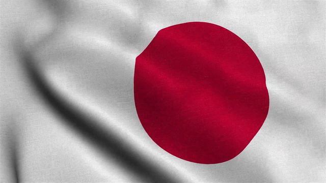 Japan Waving Flag Animation Loop | Stock Footage | Free Background