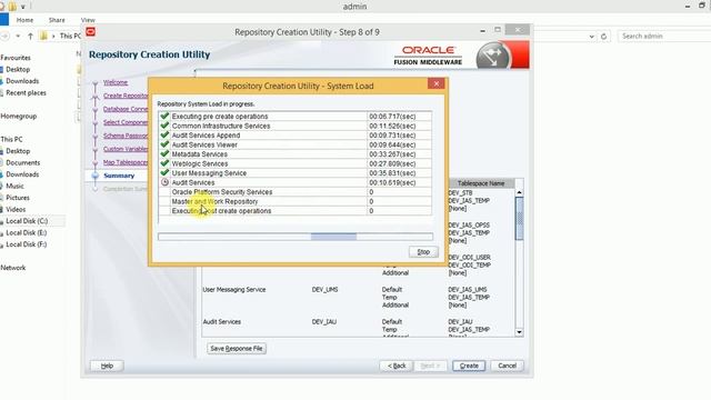 ODI 12c 12.2.1.4 Master and Work Repository Creation Using RCU Utility