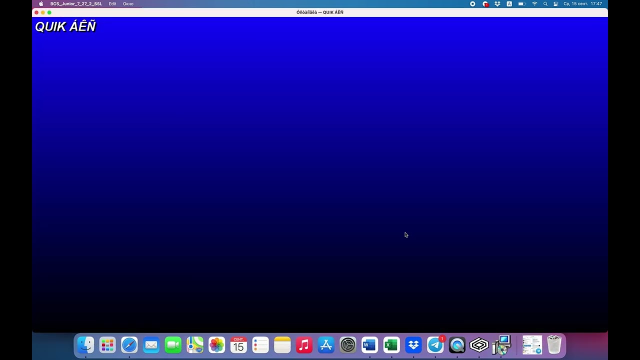 НЕ УДАЛЯТЬ. Установка программы Quik на Mac
