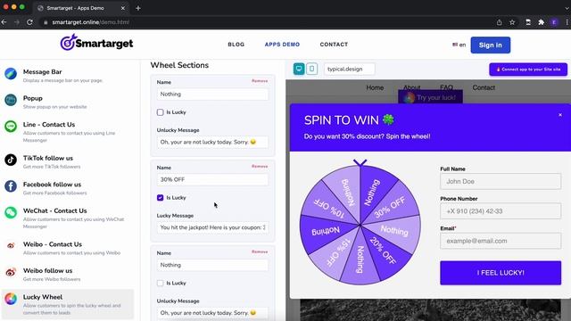 How to add Lucky Wheel to Adobe Muse website