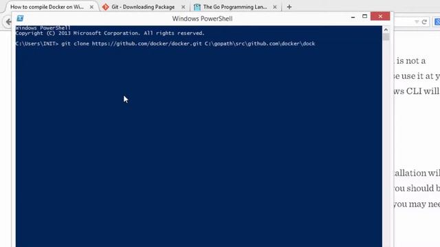 Compile Docker CLI on Windows