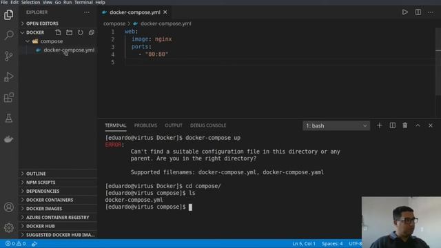 [Docker] - 3 - Servidor Web básico usando o docker compose