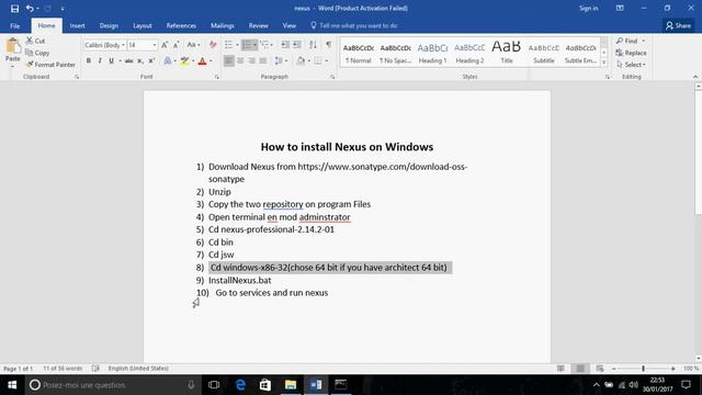 How to install Nexus Repository OSS on Windows