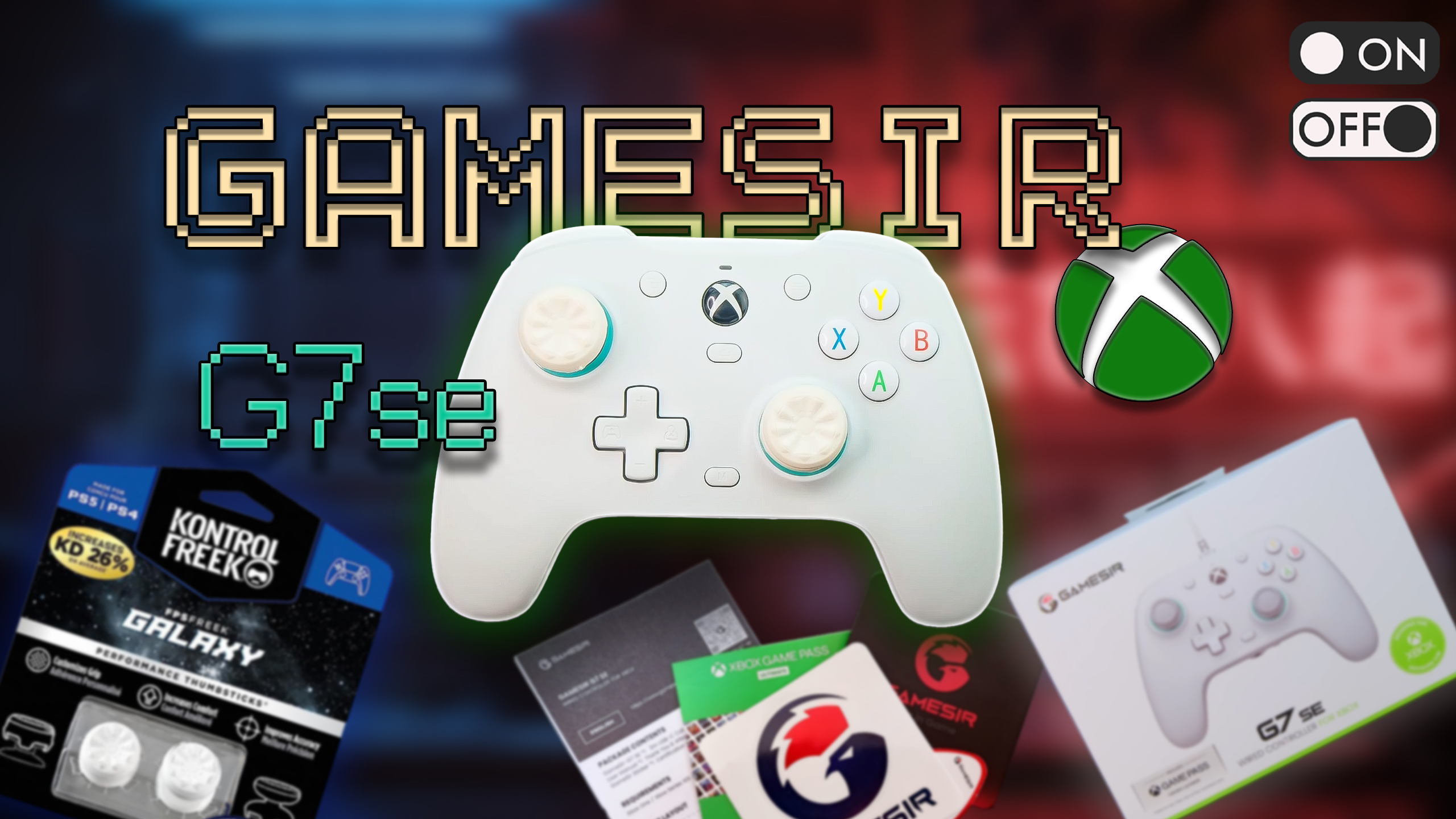 Gamepad GameSir G7 se+application, soudtest+unboxing