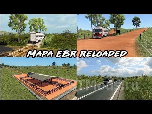 катаем карту Brazilian roads EBR версия 1.9 для Euro Truck Simulator 2 (v1.46.x)