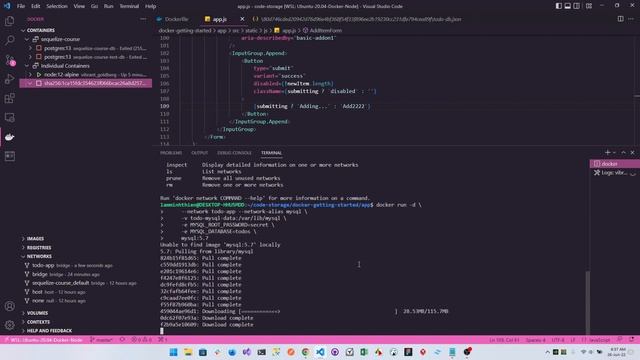 Self Learning about Docker Engine, Docker Extension in Visual Studio Code