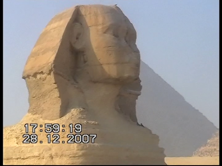 Египет. Каир. Знаменитые Пирамиды Гизы и Сфинкс. 28.12.2007