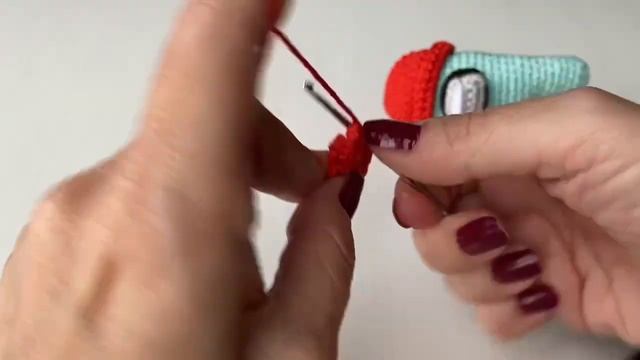AMONG US Mini Kırmızı Bere  | Red Beanie | PATTERN ENG-ESP SUB.