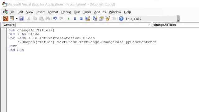 Powerpoint VBA: Change Case Of All Titles