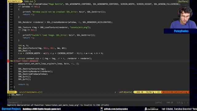 Coding a MMO Battle Royale game in C [Day 1]