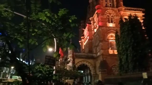 Chatrapathi shivaji Maharaj terminus station Mumbai | outside view | United heritage | golden view