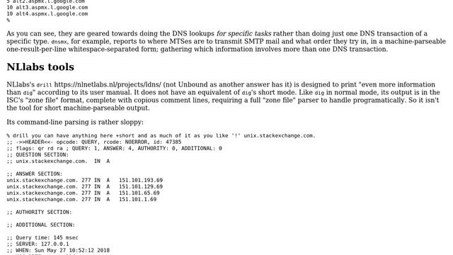 Unix & Linux: Is there a command to perform just DNS lookups on a domain name? (4 Solutions!!)