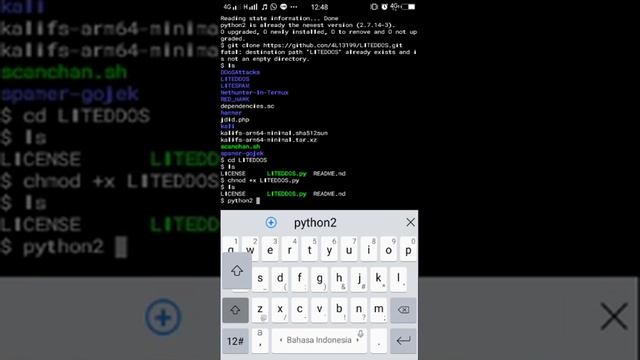 Panduan DdoS Lewat Termux android No Root 100% work