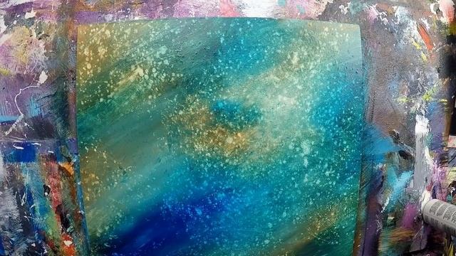 Depth and Texture / Abstract Painting / Demo 126 / Galaxy / Acrylics / Painting Techniques